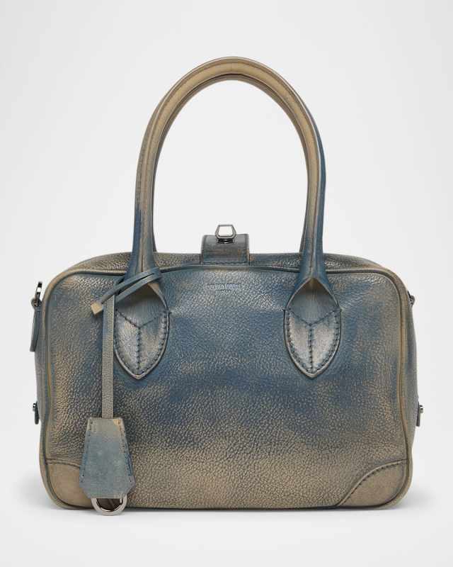 Vida Faded Leather Crossbody Bag